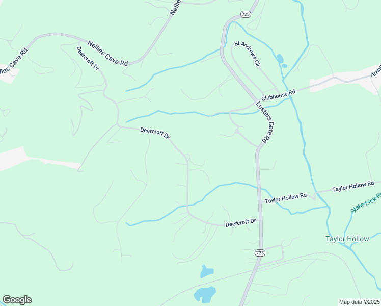 map of restaurants, bars, coffee shops, grocery stores, and more near 620 Deercroft Drive in Blacksburg