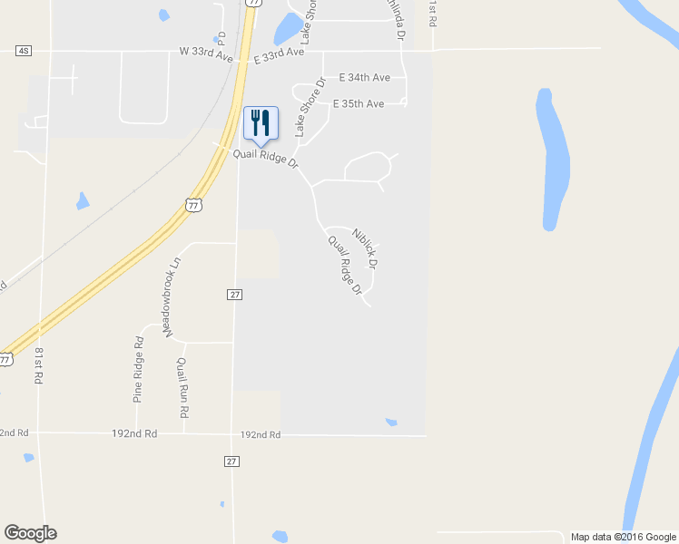 map of restaurants, bars, coffee shops, grocery stores, and more near 4217 Quail Ridge Drive in Winfield