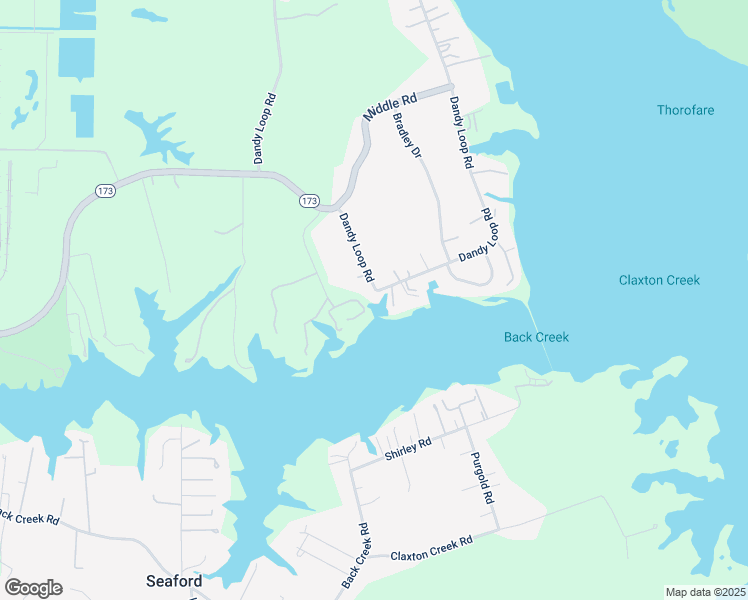 map of restaurants, bars, coffee shops, grocery stores, and more near 125 Land Grant Road in Yorktown