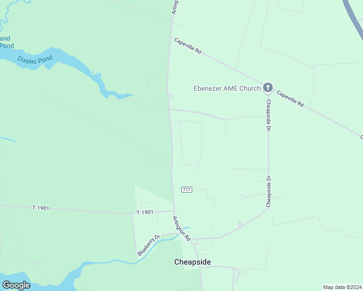 map of restaurants, bars, coffee shops, grocery stores, and more near 27204 Castle Row in Cape Charles