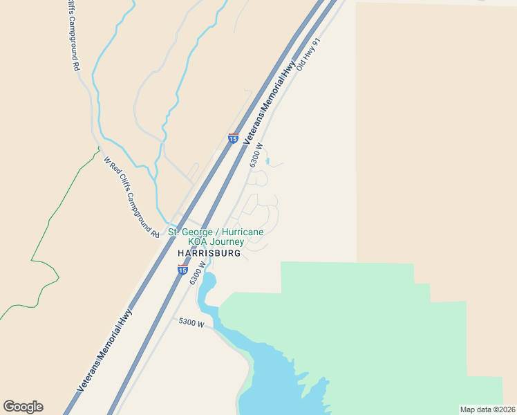 map of restaurants, bars, coffee shops, grocery stores, and more near 44 Cottonwood Lane in Hurricane