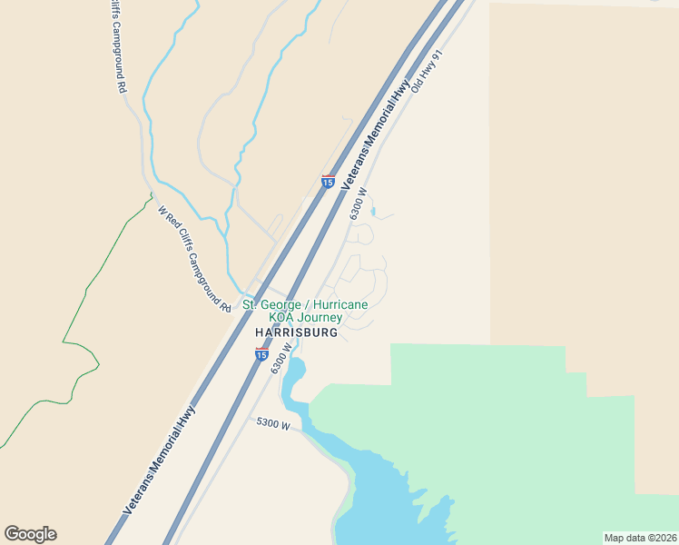 map of restaurants, bars, coffee shops, grocery stores, and more near 22 Cottonwood Lane in Hurricane