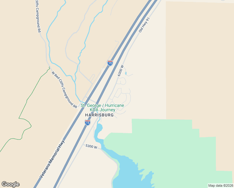 map of restaurants, bars, coffee shops, grocery stores, and more near 61 Cottonwood Lane in Hurricane