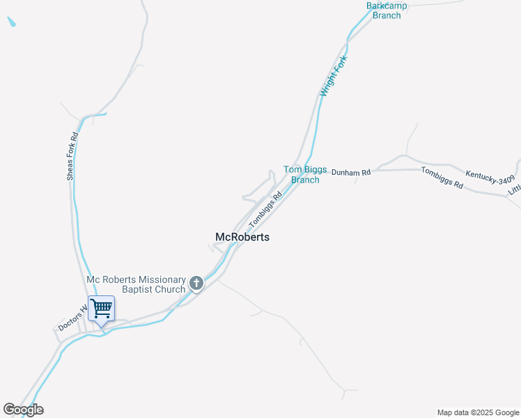 map of restaurants, bars, coffee shops, grocery stores, and more near 1964-1996 Banmill Bottom Rd in McRoberts
