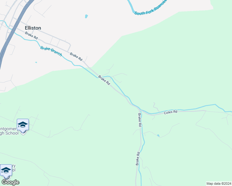 map of restaurants, bars, coffee shops, grocery stores, and more near 559 Brake Road in Elliston