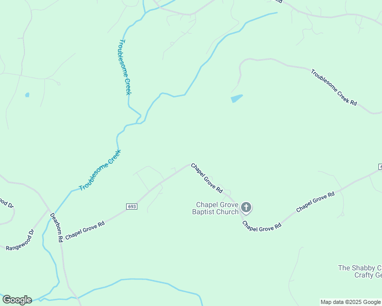 map of restaurants, bars, coffee shops, grocery stores, and more near 732 Chapel Grove Road in Evington