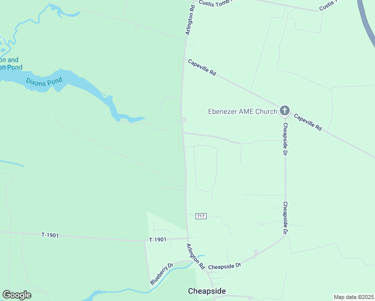 map of restaurants, bars, coffee shops, grocery stores, and more near 3364 Sherwood Gate in Cape Charles