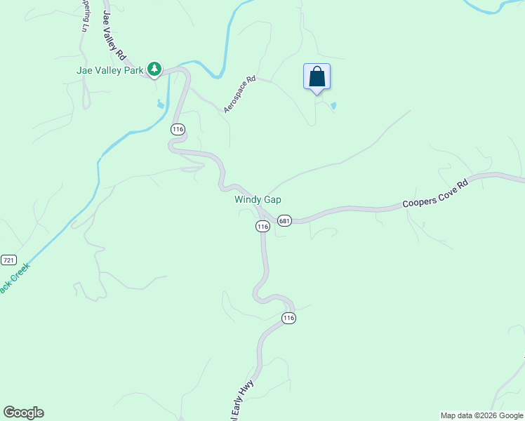 map of restaurants, bars, coffee shops, grocery stores, and more near 4300 Windy Gap Drive in Roanoke