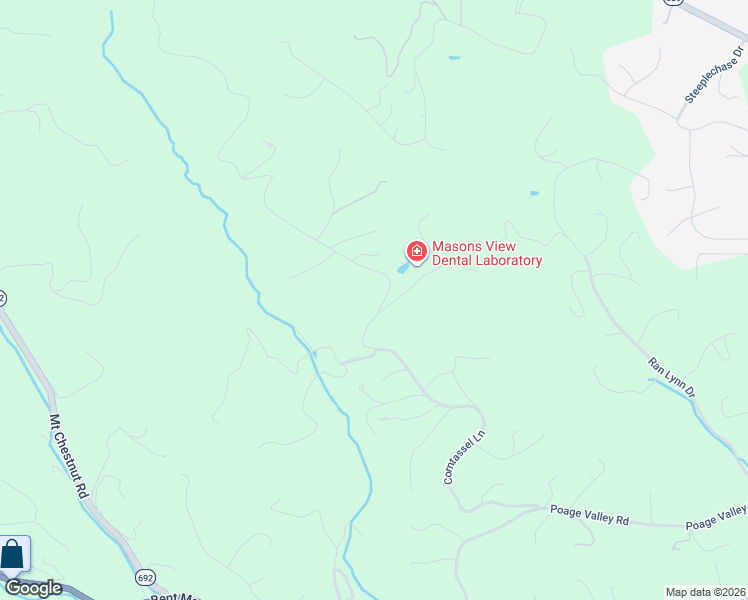 map of restaurants, bars, coffee shops, grocery stores, and more near 654500 Corntassel Lane in Roanoke