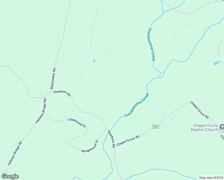 map of restaurants, bars, coffee shops, grocery stores, and more near 2741 Dearborn Road in Evington