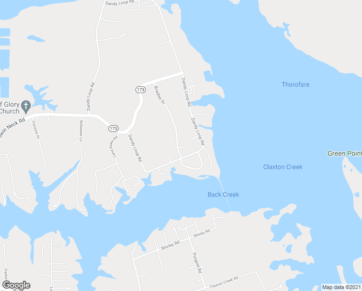 map of restaurants, bars, coffee shops, grocery stores, and more near 104 Bradley Drive in Yorktown