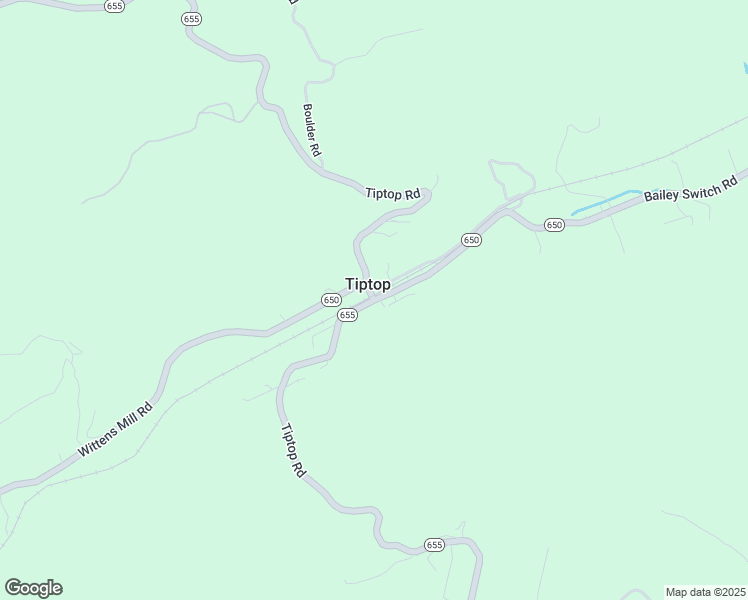 map of restaurants, bars, coffee shops, grocery stores, and more near Tiptop Road in Bluefield