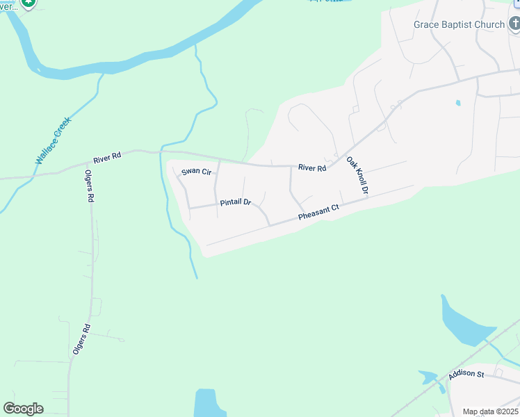 map of restaurants, bars, coffee shops, grocery stores, and more near 22907 Pintail Lane in Petersburg