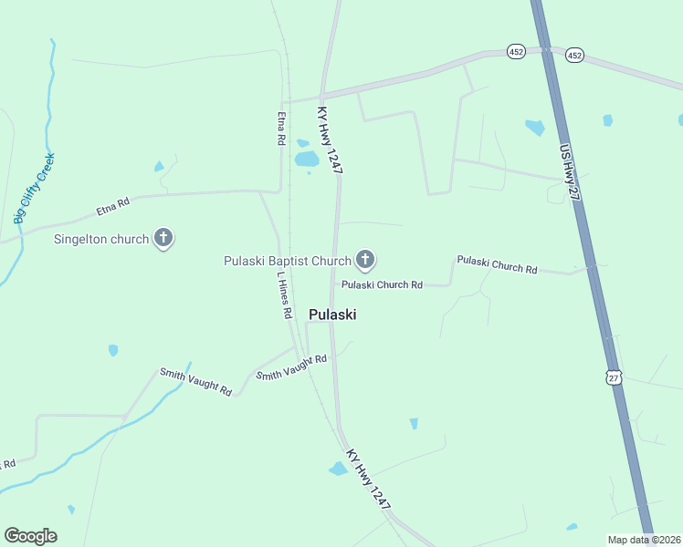 map of restaurants, bars, coffee shops, grocery stores, and more near 9189-9313 Kentucky 1247 in Eubank
