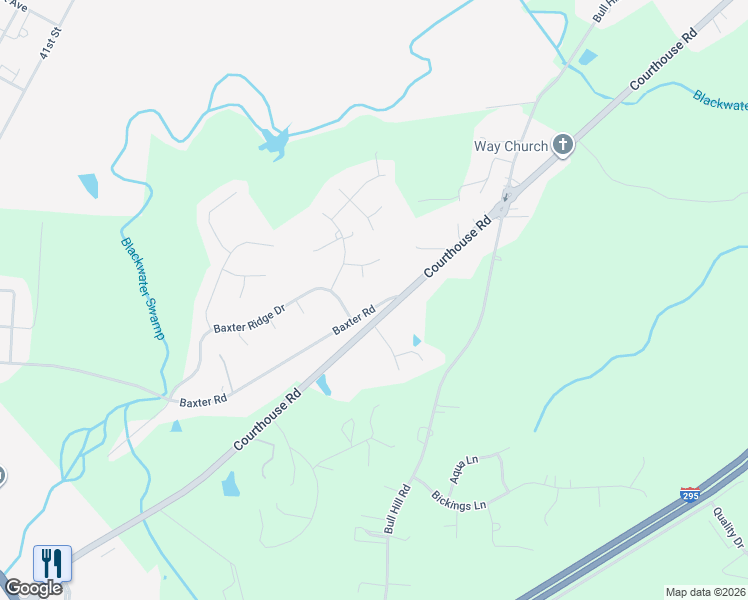 map of restaurants, bars, coffee shops, grocery stores, and more near 4708 Baxter Road in Prince George