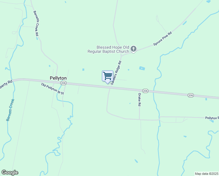 map of restaurants, bars, coffee shops, grocery stores, and more near 2 Pellyton East Road in Dunnville