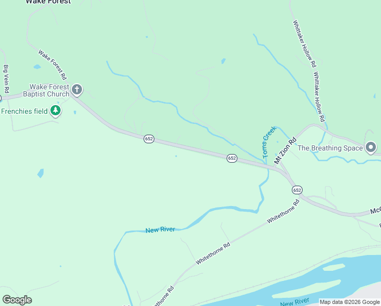 map of restaurants, bars, coffee shops, grocery stores, and more near 5260 McCoy Road in Blacksburg