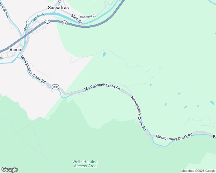 map of restaurants, bars, coffee shops, grocery stores, and more near 83-99 Bailey Cemetery Road in Vicco