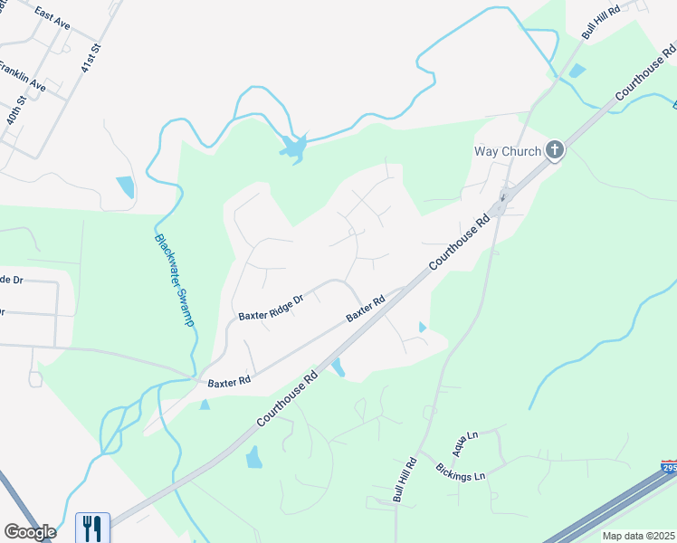 map of restaurants, bars, coffee shops, grocery stores, and more near 4188 Baxter Ridge Drive in Prince George