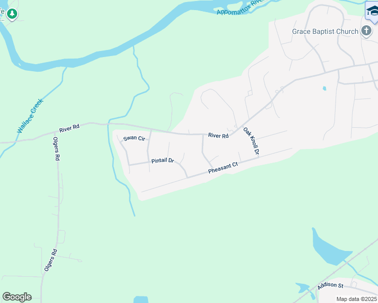 map of restaurants, bars, coffee shops, grocery stores, and more near 4407 Teal Circle in Petersburg