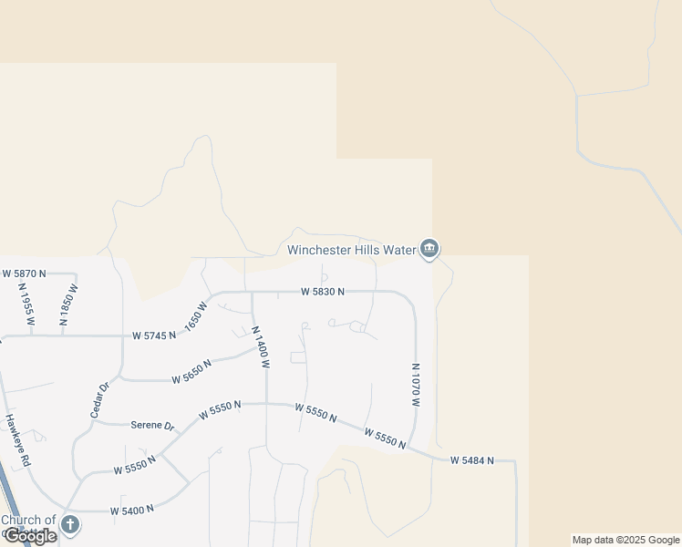map of restaurants, bars, coffee shops, grocery stores, and more near 1240 West 5830 North in St. George