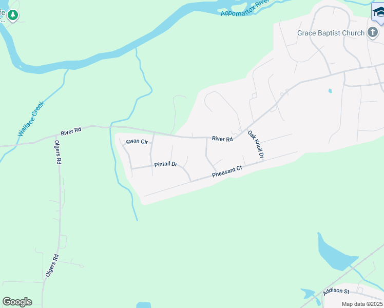 map of restaurants, bars, coffee shops, grocery stores, and more near 4407 Teal Circle in Petersburg
