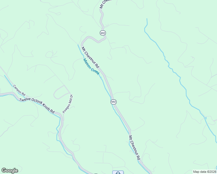 map of restaurants, bars, coffee shops, grocery stores, and more near 7495 Mount Chestnut Road in Roanoke