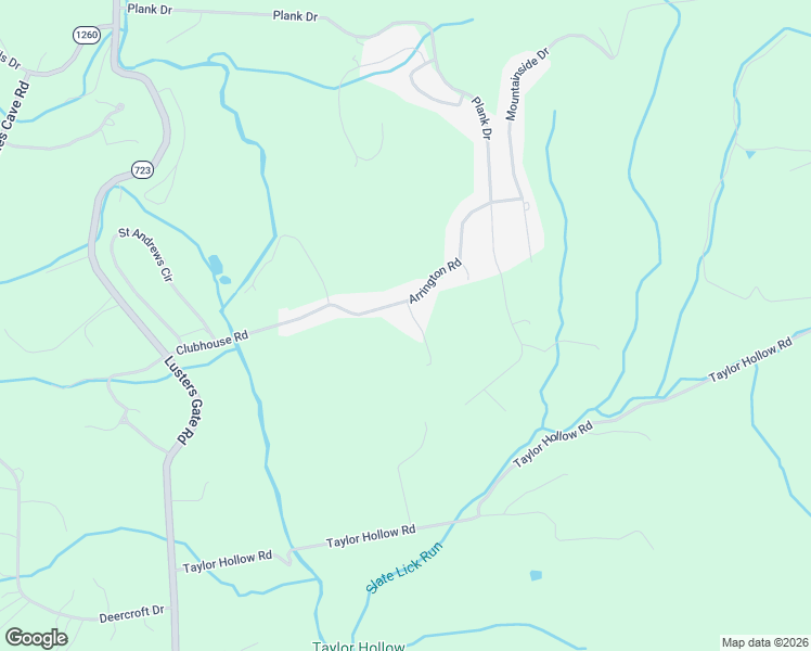 map of restaurants, bars, coffee shops, grocery stores, and more near 1077 Arrington Road in Blacksburg