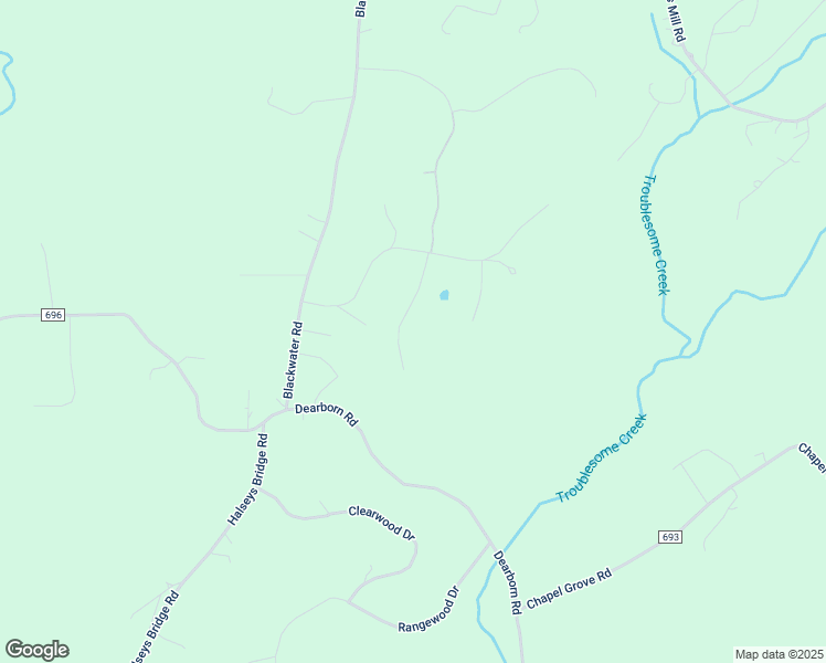 map of restaurants, bars, coffee shops, grocery stores, and more near 150 Baywood Court in Evington