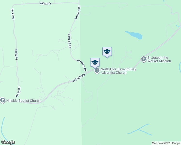 map of restaurants, bars, coffee shops, grocery stores, and more near 56150 Road 200 in North Fork