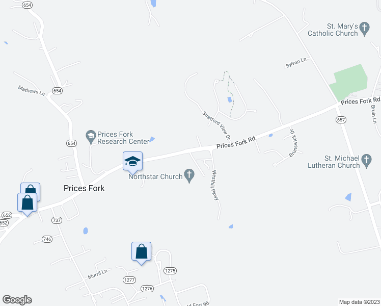 map of restaurants, bars, coffee shops, grocery stores, and more near 3910 State Route 685 in Blacksburg