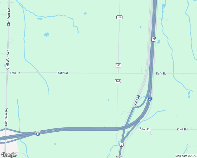 map of restaurants, bars, coffee shops, grocery stores, and more near 14110 Kafir Road in Carthage