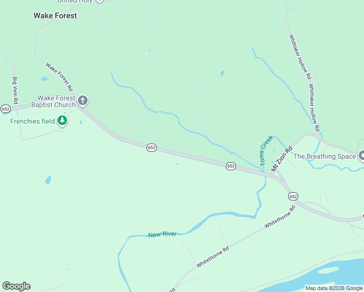 map of restaurants, bars, coffee shops, grocery stores, and more near 5260 McCoy Road in Blacksburg
