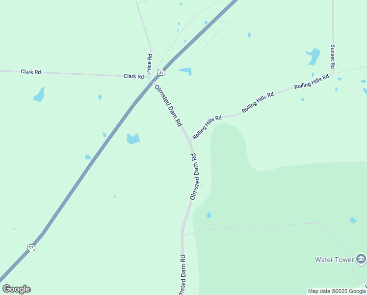 map of restaurants, bars, coffee shops, grocery stores, and more near 1427 Olmsted Dam Road in Pulaski County