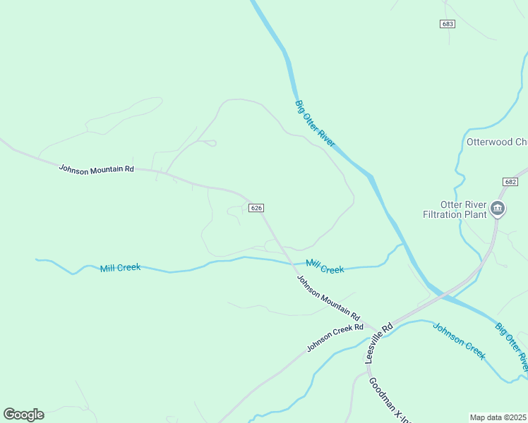 map of restaurants, bars, coffee shops, grocery stores, and more near 581 Johnson Mountain Road in Evington