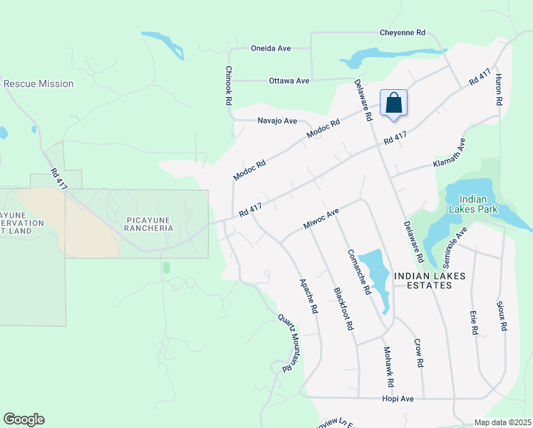 map of restaurants, bars, coffee shops, grocery stores, and more near 31875 Apache Road in Coarsegold