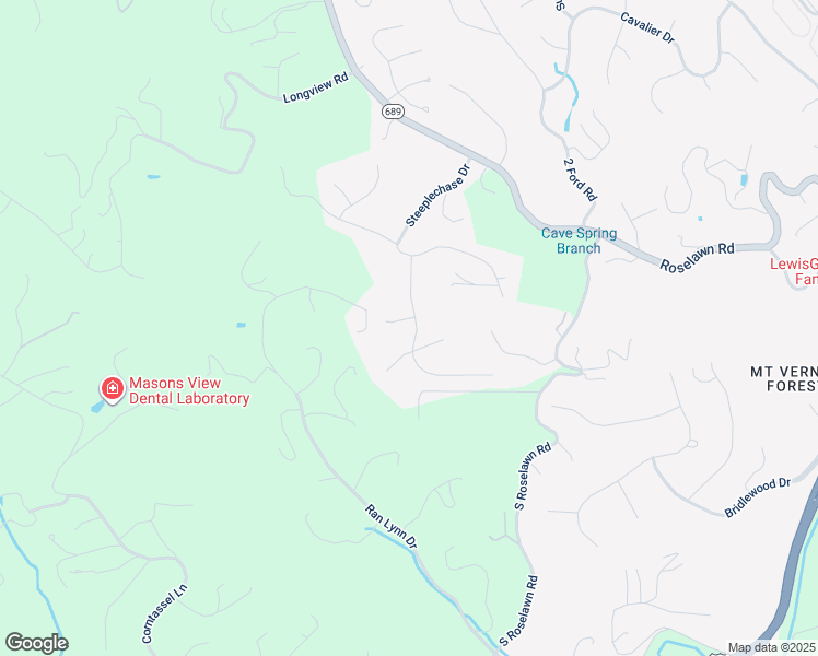 map of restaurants, bars, coffee shops, grocery stores, and more near 6202 Othello Circle in Roanoke