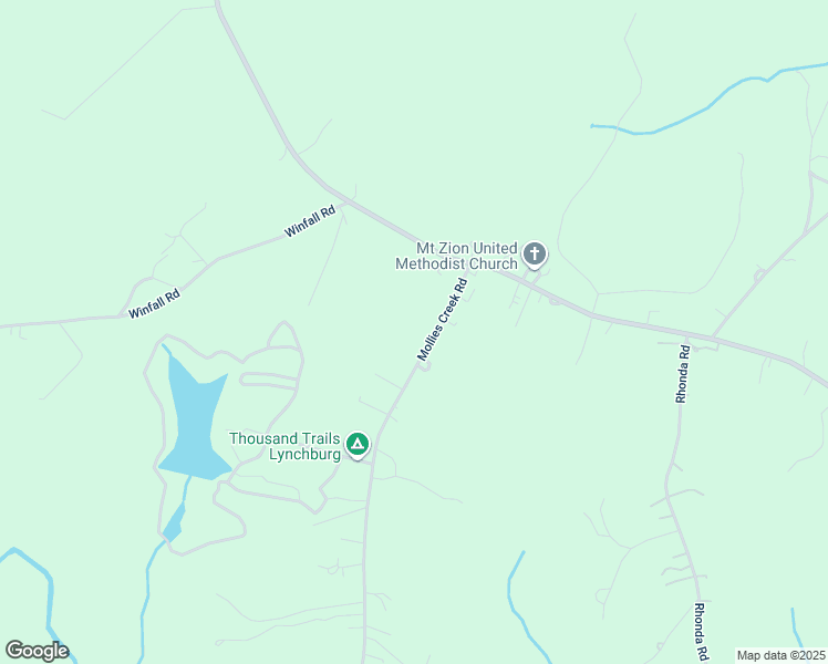 map of restaurants, bars, coffee shops, grocery stores, and more near 191 Mollies Creek Road in Gladys