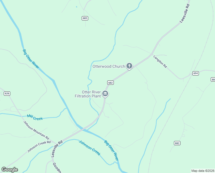 map of restaurants, bars, coffee shops, grocery stores, and more near 9755 County Road 682 in Evington