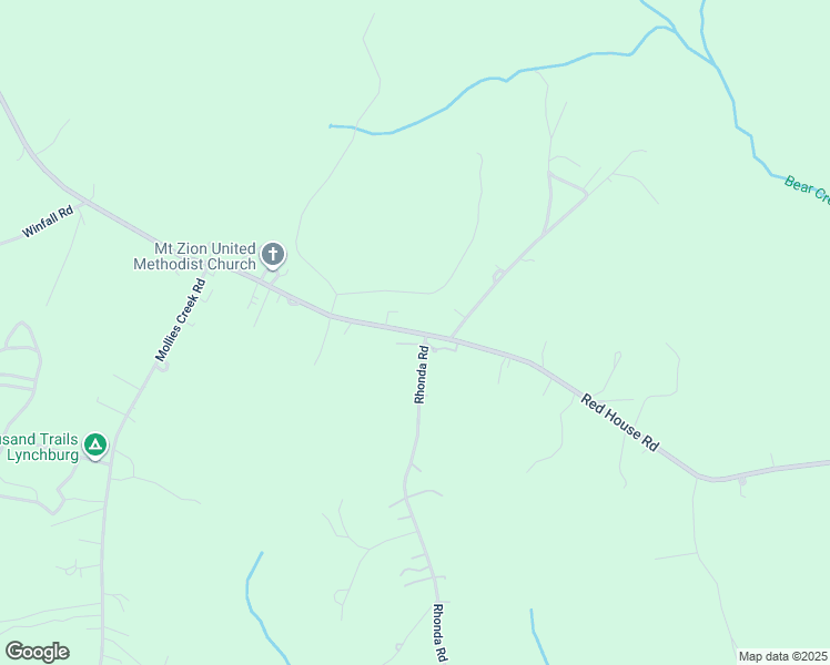 map of restaurants, bars, coffee shops, grocery stores, and more near 5996 Red House Road in Rustburg