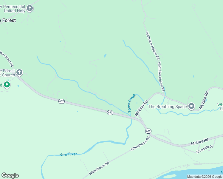 map of restaurants, bars, coffee shops, grocery stores, and more near 1788 Daisy Road in Blacksburg