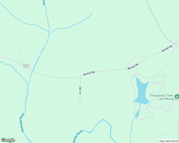 map of restaurants, bars, coffee shops, grocery stores, and more near 1916 Winfall Road in Rustburg