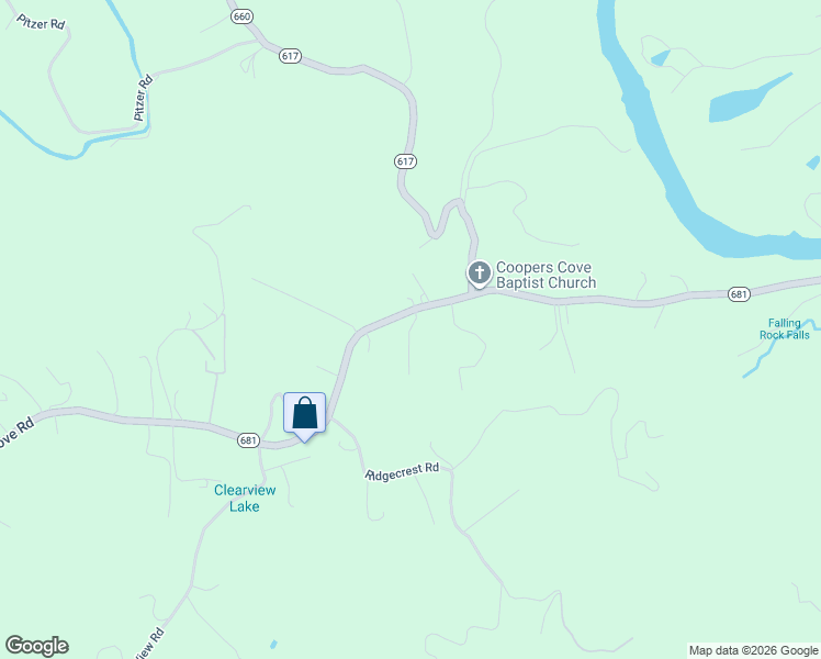 map of restaurants, bars, coffee shops, grocery stores, and more near 1604 Coopers Cove Rd in Roanoke