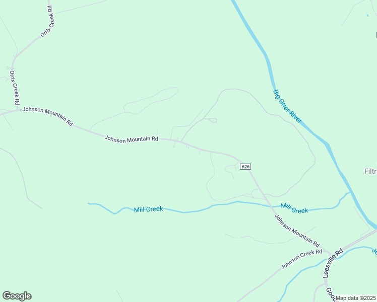 map of restaurants, bars, coffee shops, grocery stores, and more near 886 Johnson Mountain Road in Evington