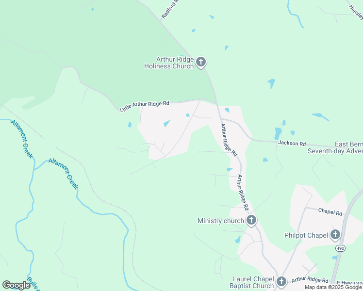 map of restaurants, bars, coffee shops, grocery stores, and more near 240 Pennington Drive in East Bernstadt