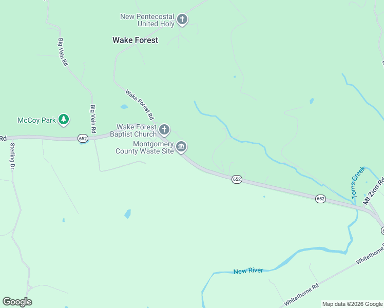map of restaurants, bars, coffee shops, grocery stores, and more near 5360 McCoy Road in Blacksburg