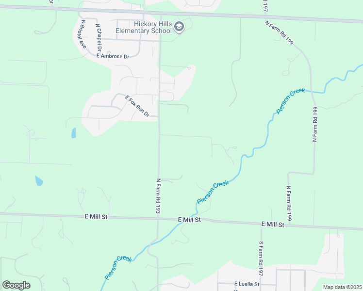 map of restaurants, bars, coffee shops, grocery stores, and more near 700 North Farm Road 193 in Springfield