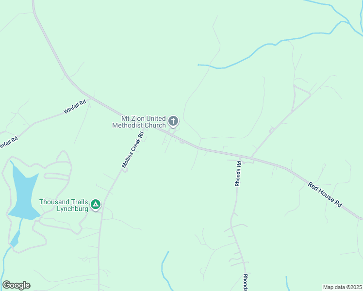 map of restaurants, bars, coffee shops, grocery stores, and more near 24 Cyrus Road in Rustburg