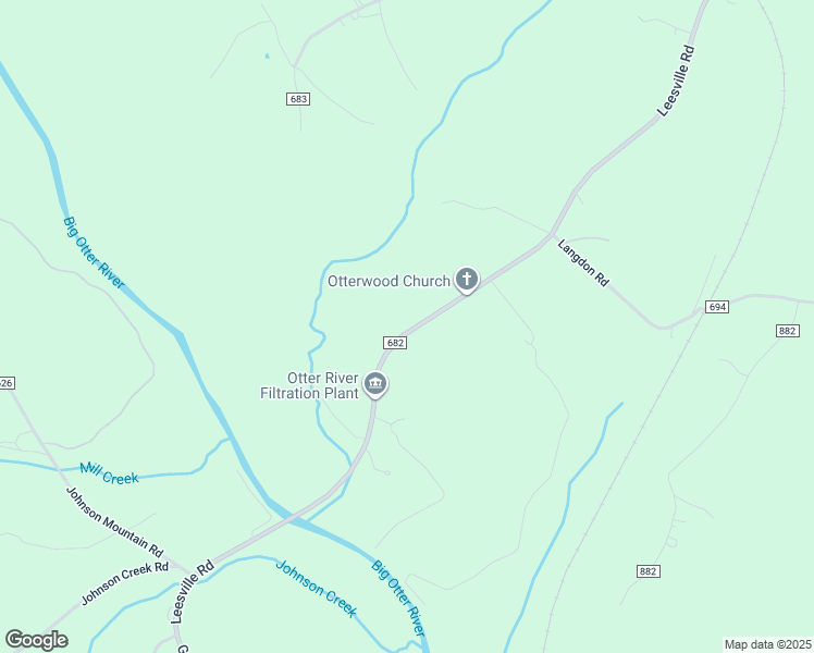 map of restaurants, bars, coffee shops, grocery stores, and more near 9830 Leesville Road in Evington