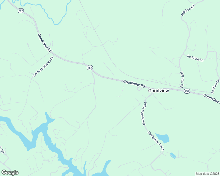 map of restaurants, bars, coffee shops, grocery stores, and more near 7089 Goodview Road in Goodview